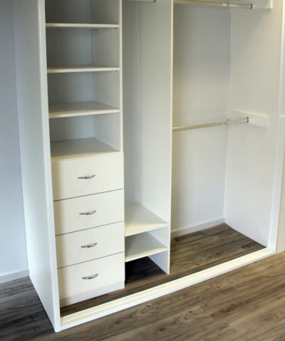 Wardrobes the preferred choice where space is at a premium