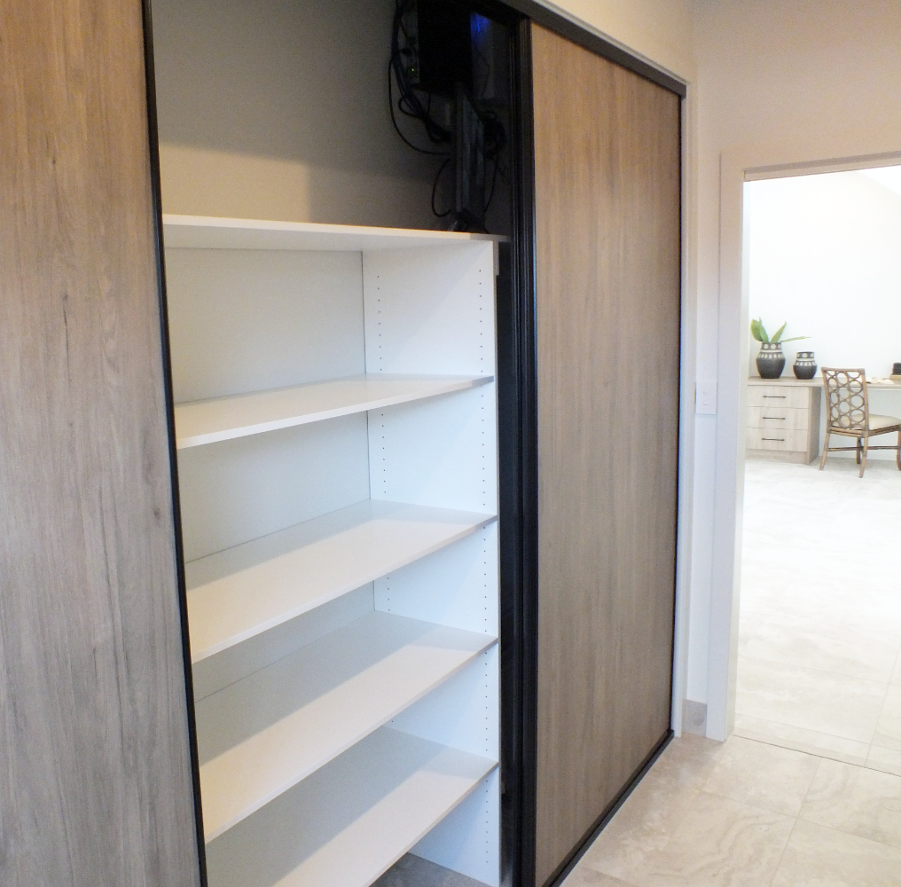 timber look wardrobe doors