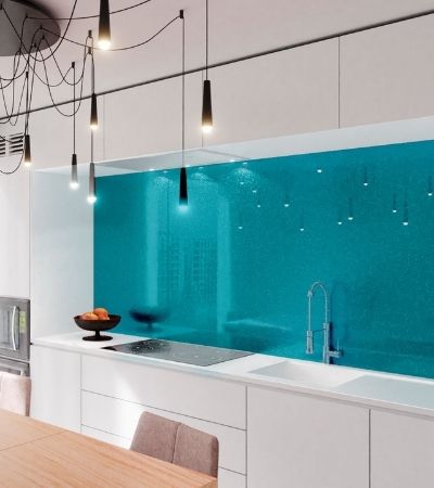 Coloured Glass Splashback