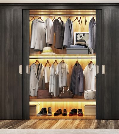 built-in wardrobe